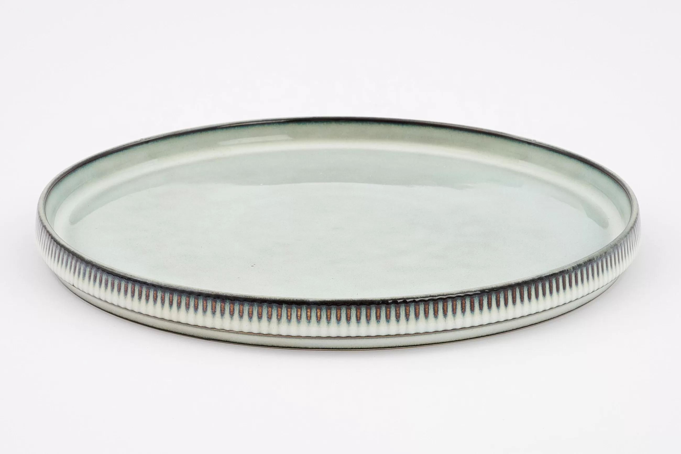 Architecto, Plate, Ceramic, Grey, 25,5Cm^Flamant New