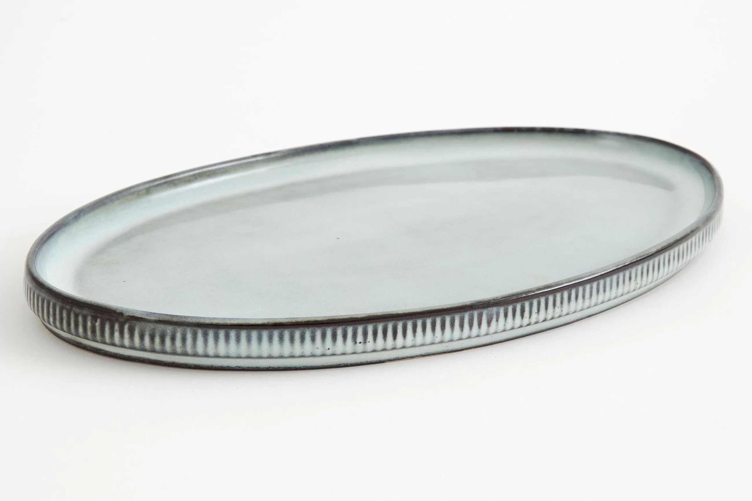 Architecto, Serving Plate, Ceramic, Grey^Flamant Hot