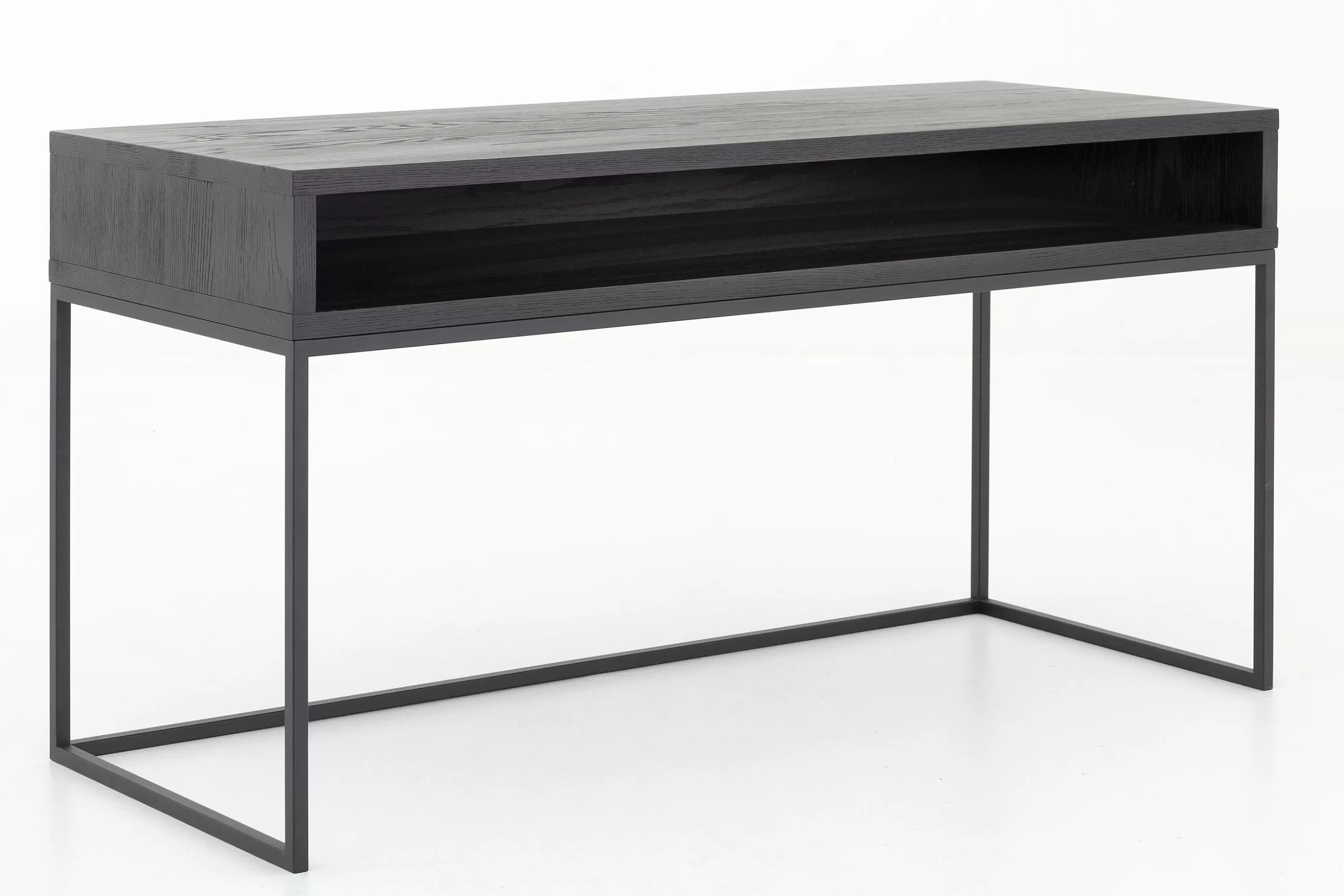 Armand, Desk, Black Oak And Metal^Flamant Store