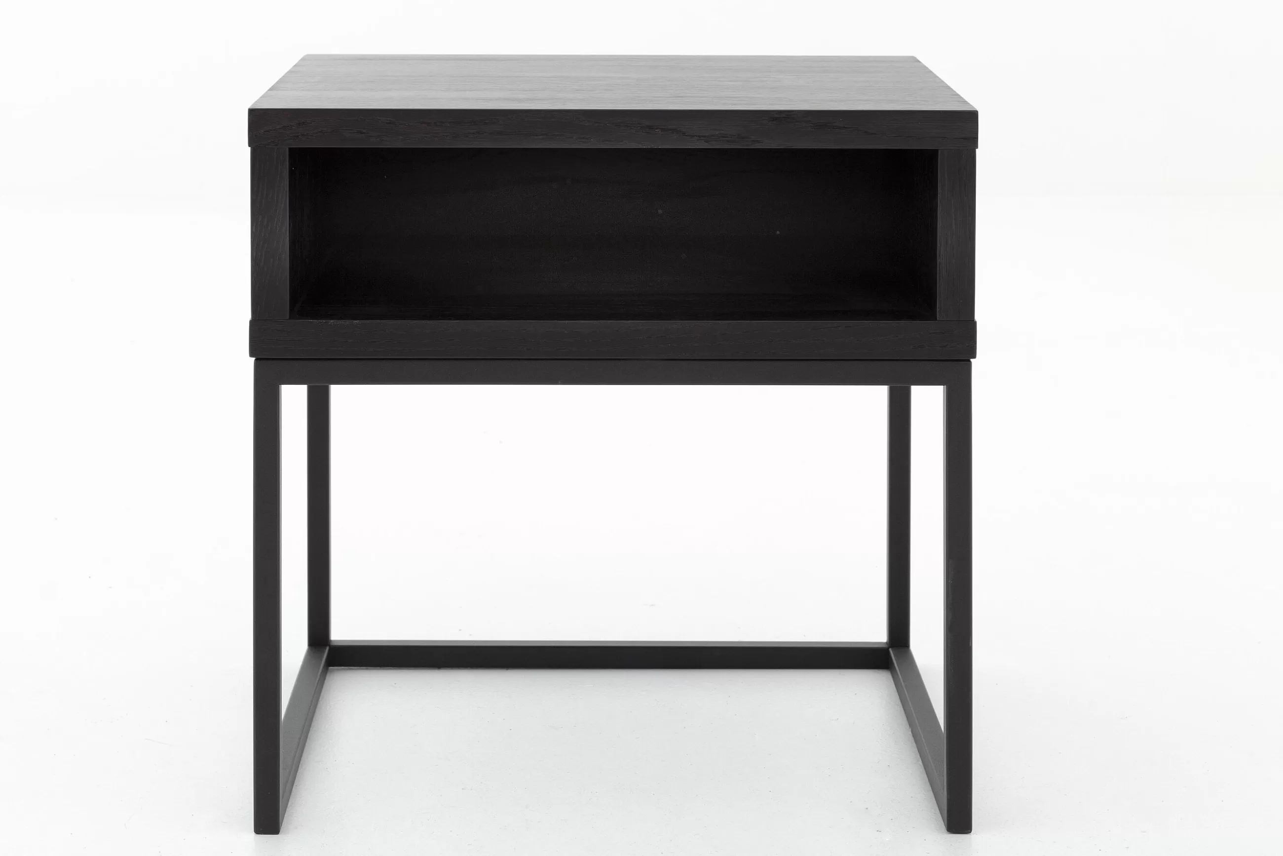 Armand, Side Table, Black Oak And Metal^Flamant Outlet