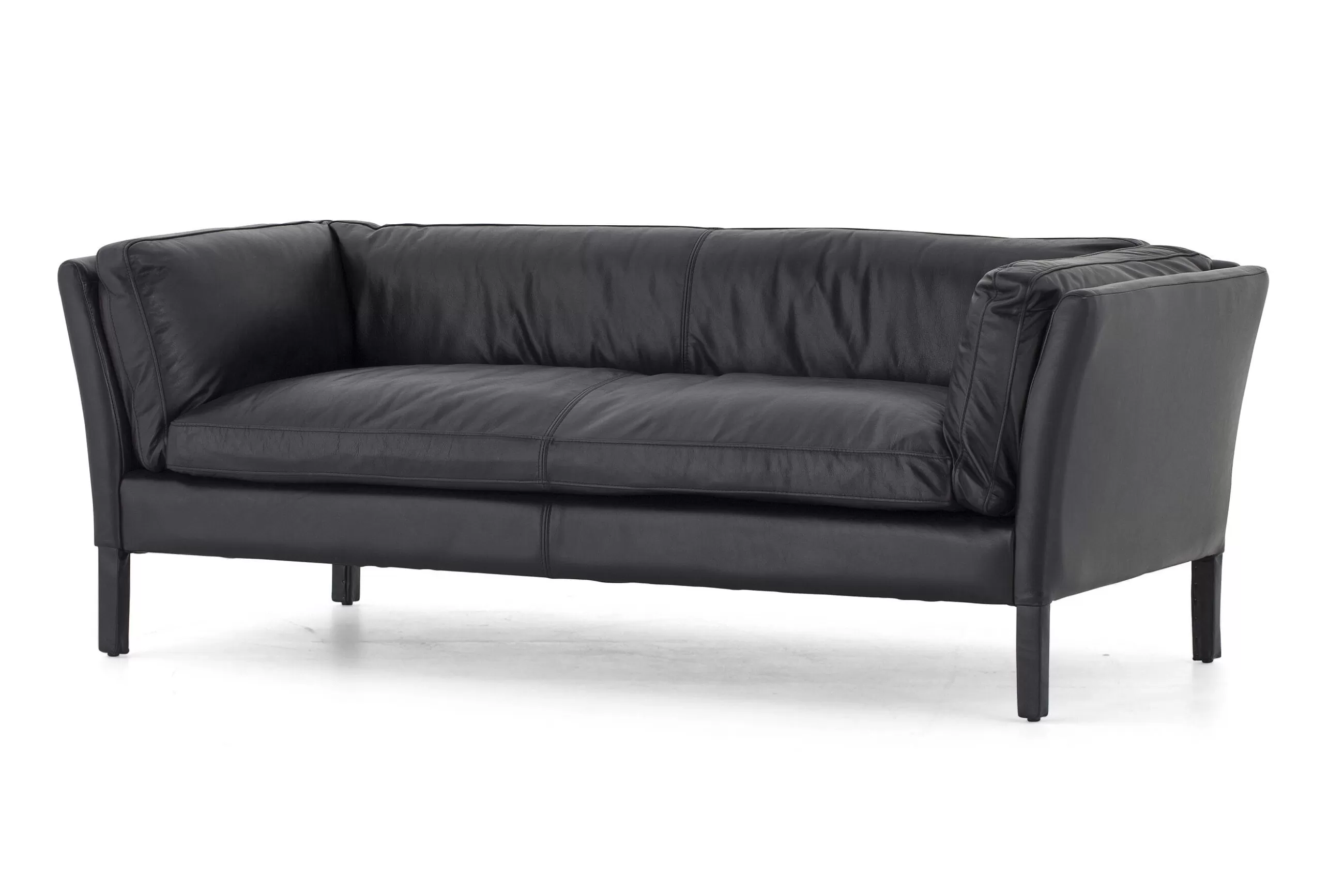 Bellamy, Sofa, Black, Leather, 2,5 Seater^Flamant Discount