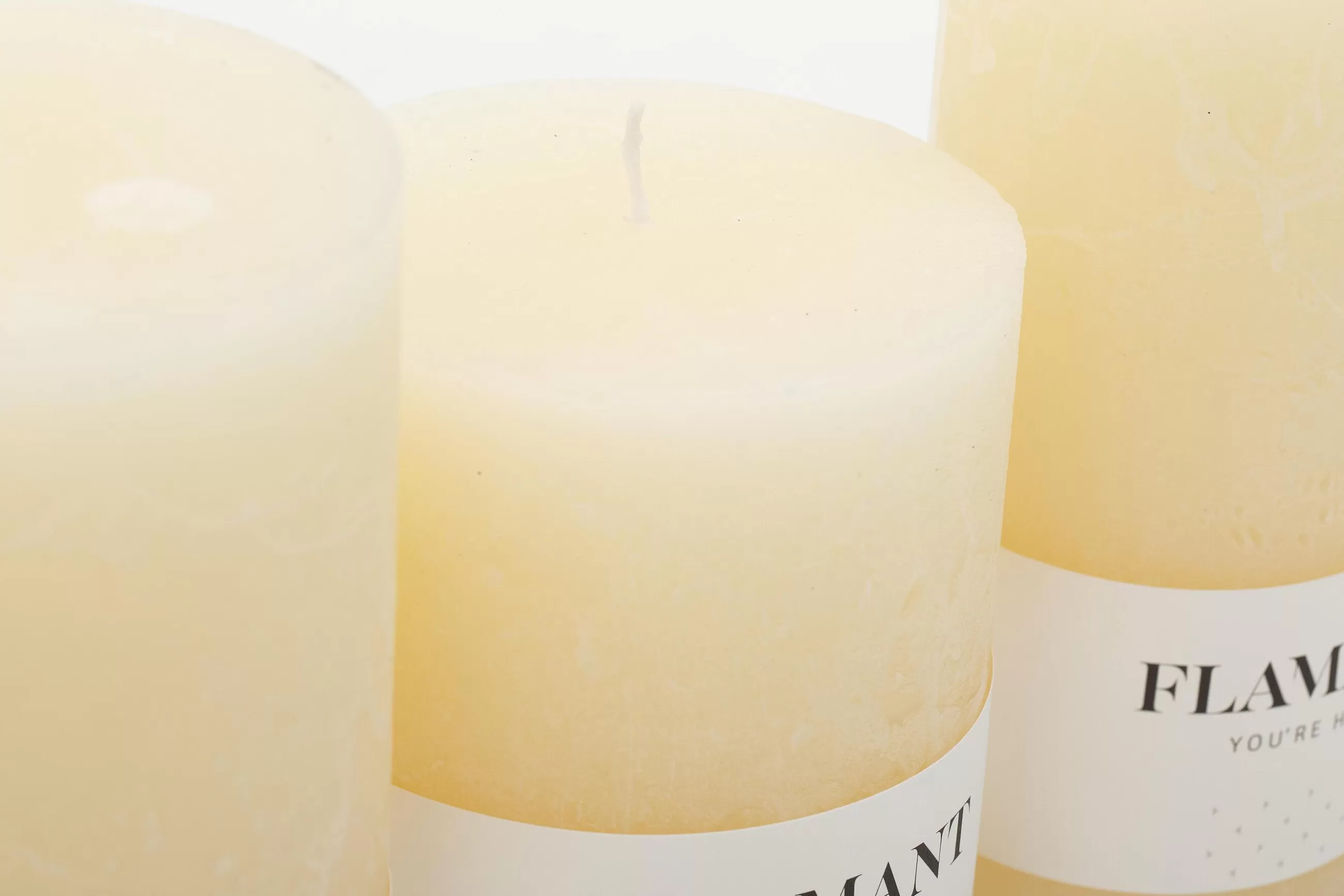 Beth, Candle, Colour Cream, 9X11,5Cm^Flamant Store