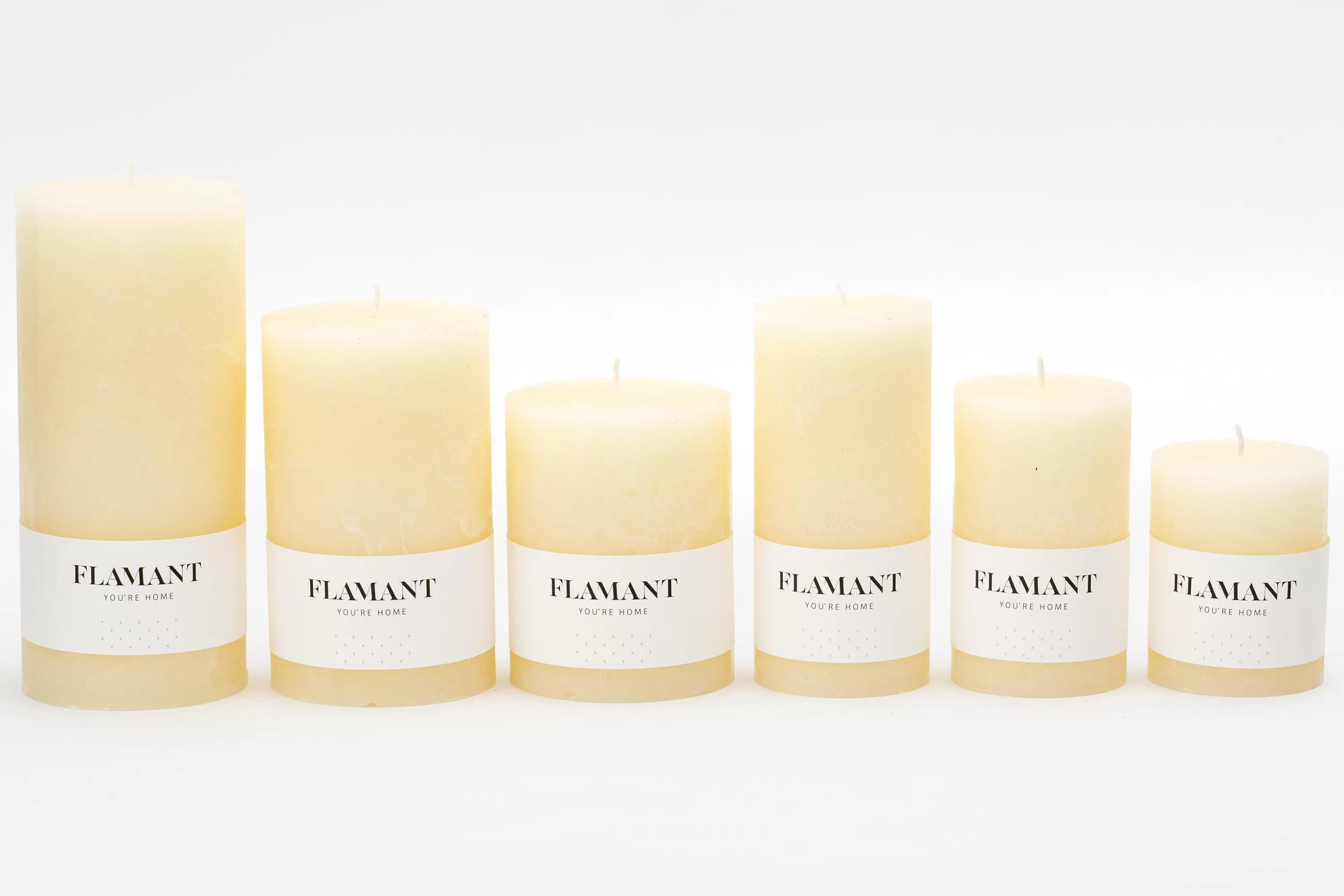 Beth, Candle, Colour Cream, 9X20Cm^Flamant New