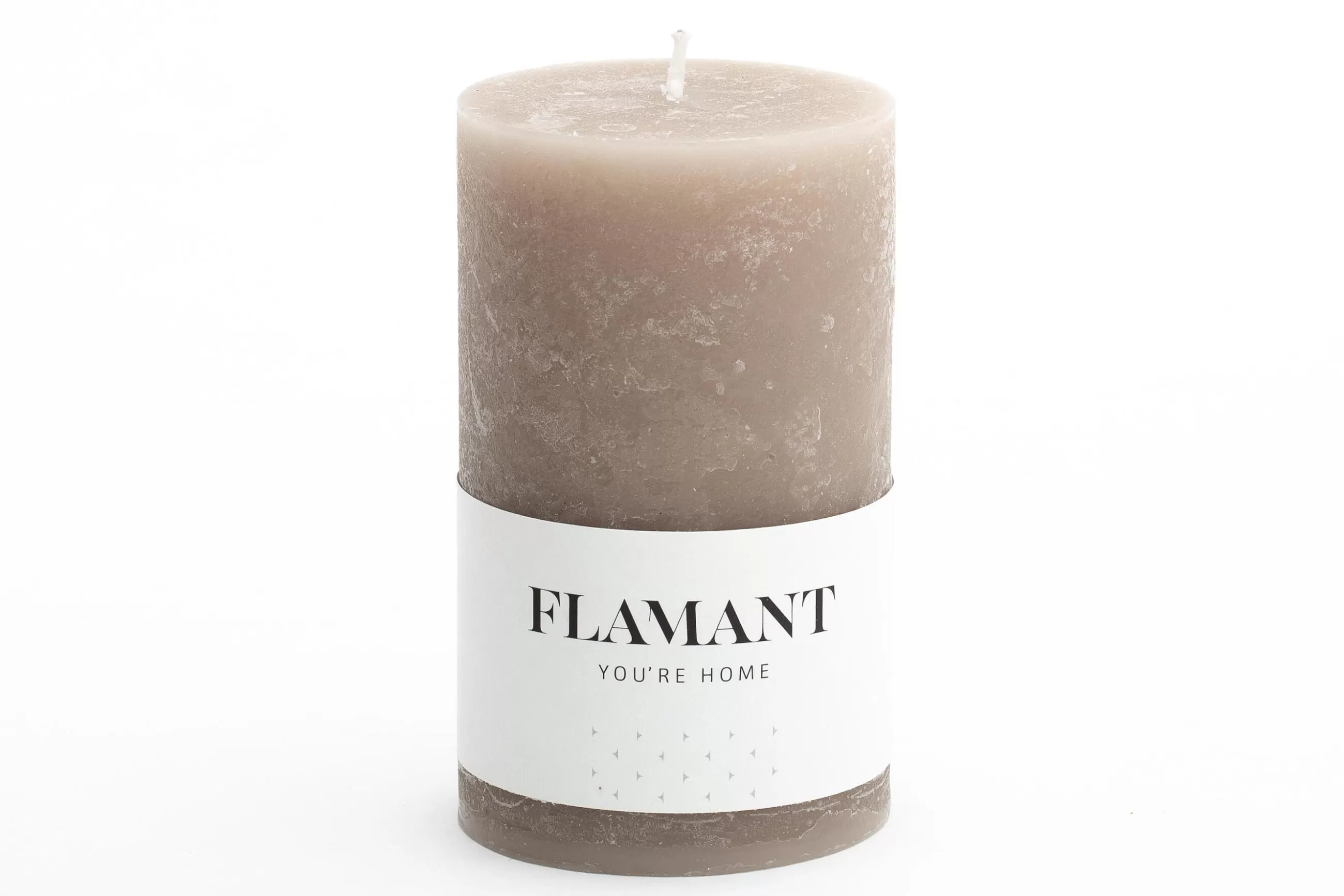 Beth, Candle, Colour Taupe, 7X11,5Cm^Flamant New