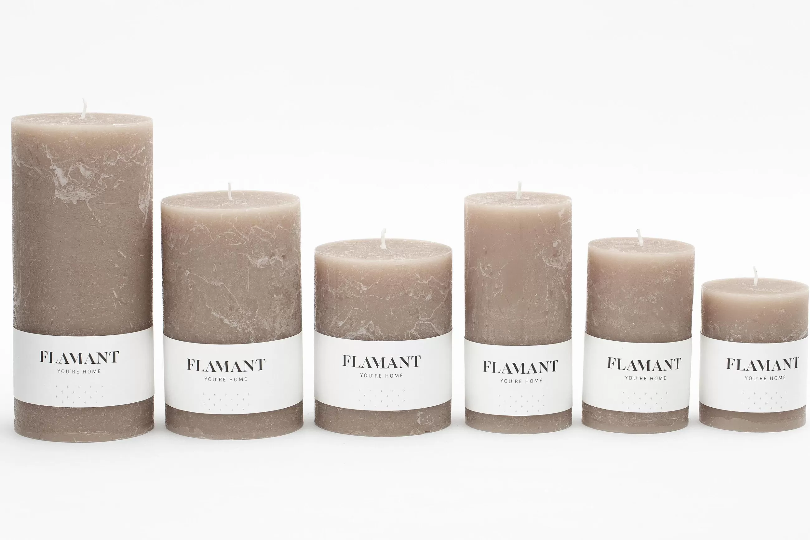 Beth, Candle, Colour Taupe, 7X9Cm^Flamant Shop