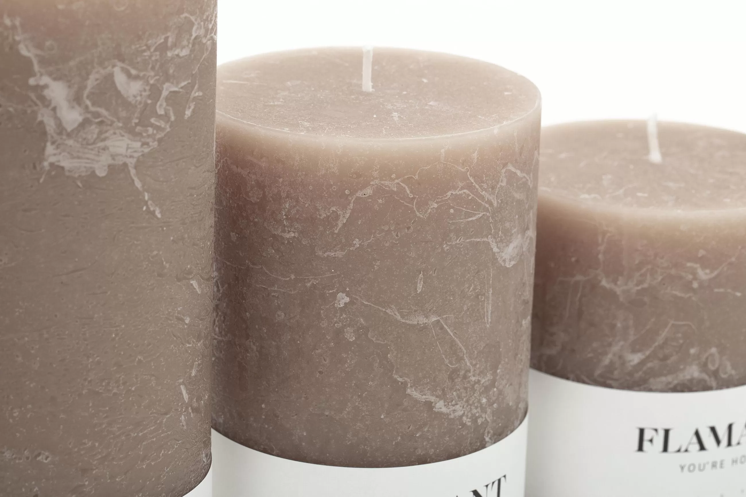 Beth, Candle, Colour Taupe, 9X11,5Cm^Flamant Sale