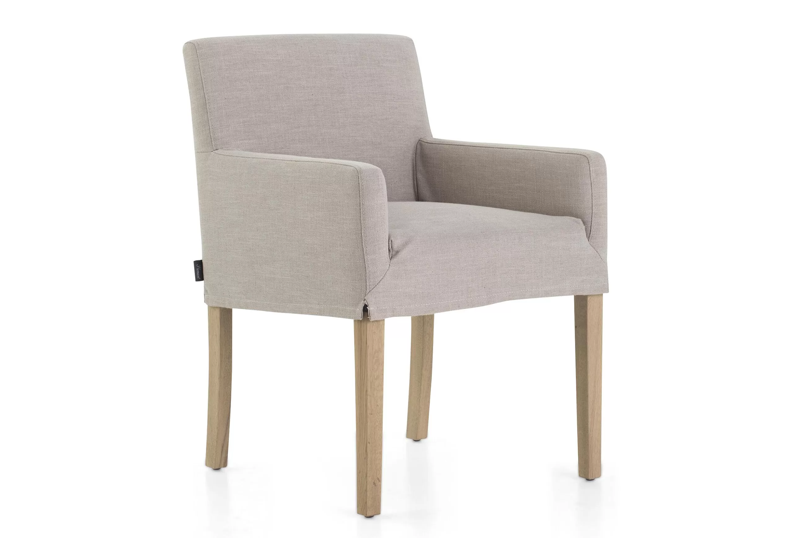 Billy, Armchair, Birch, Off-White Linen^Flamant Best