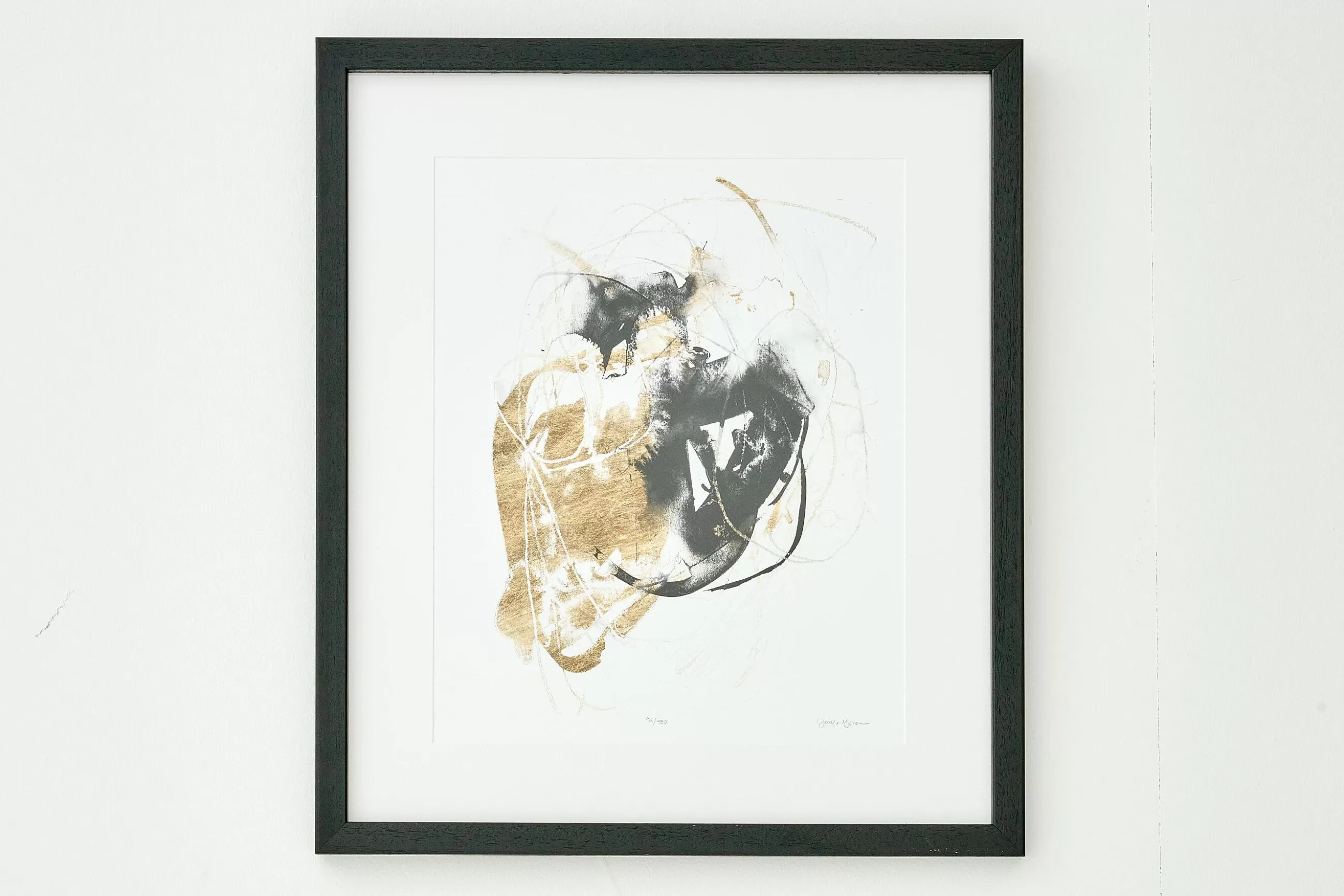 Black & Gold Splash, Wall Art, Model 3^Flamant New