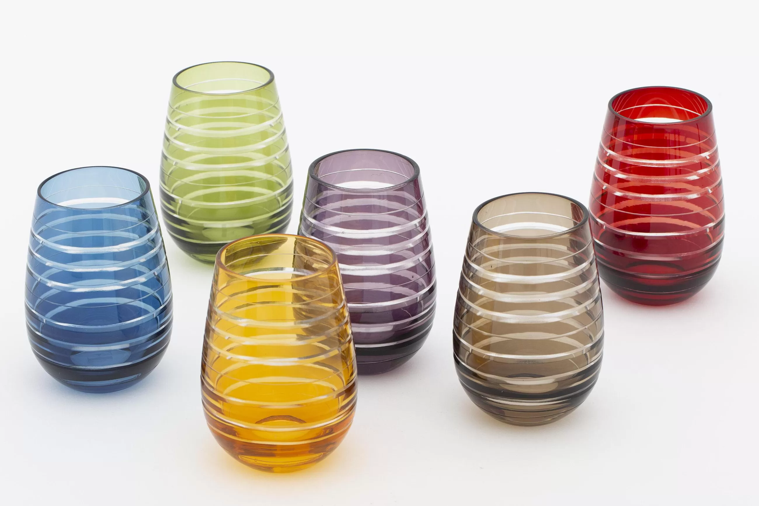 Brahms, Glass, Different Colours, Set Of 6^Flamant Shop