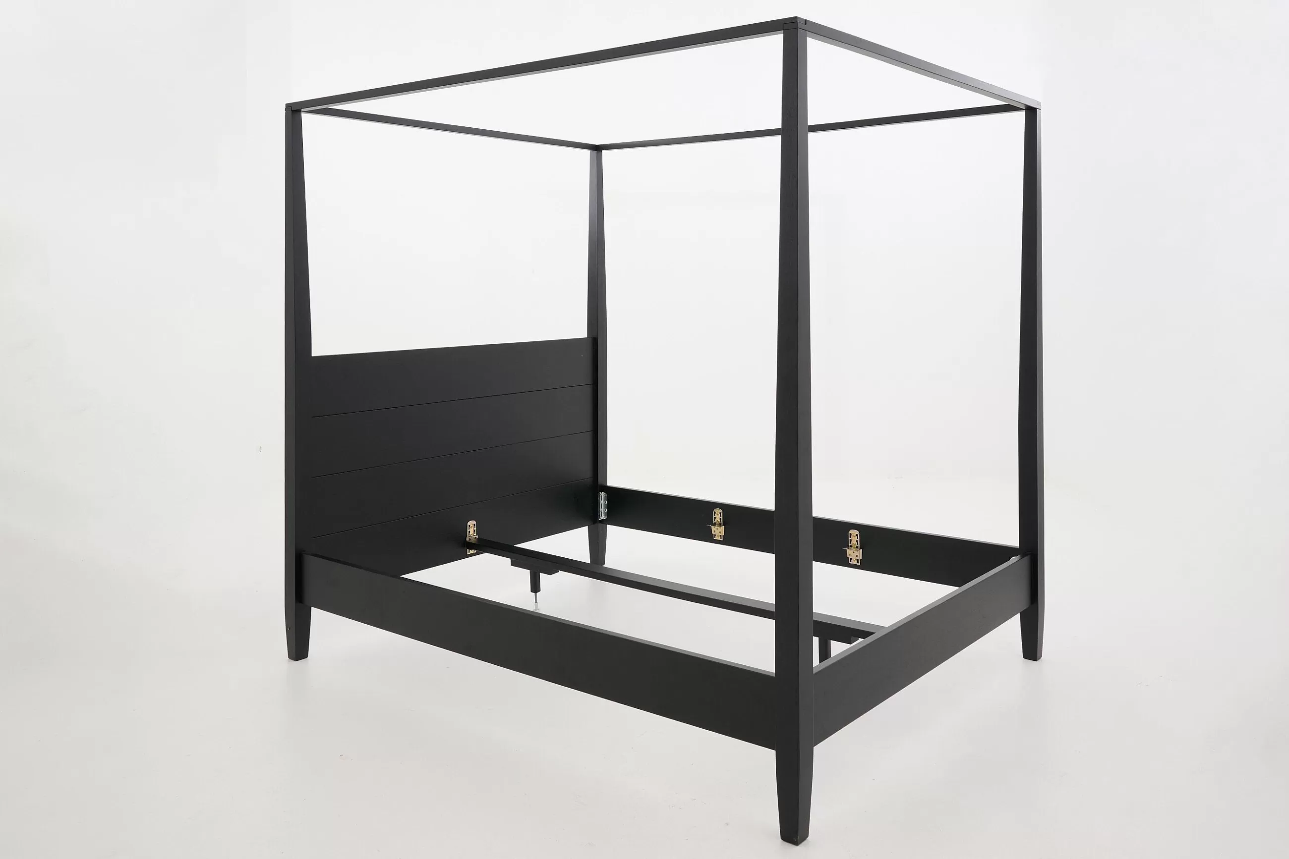 Cape Cod, Four-Poster Bed, Black, 180 Cm^Flamant Best