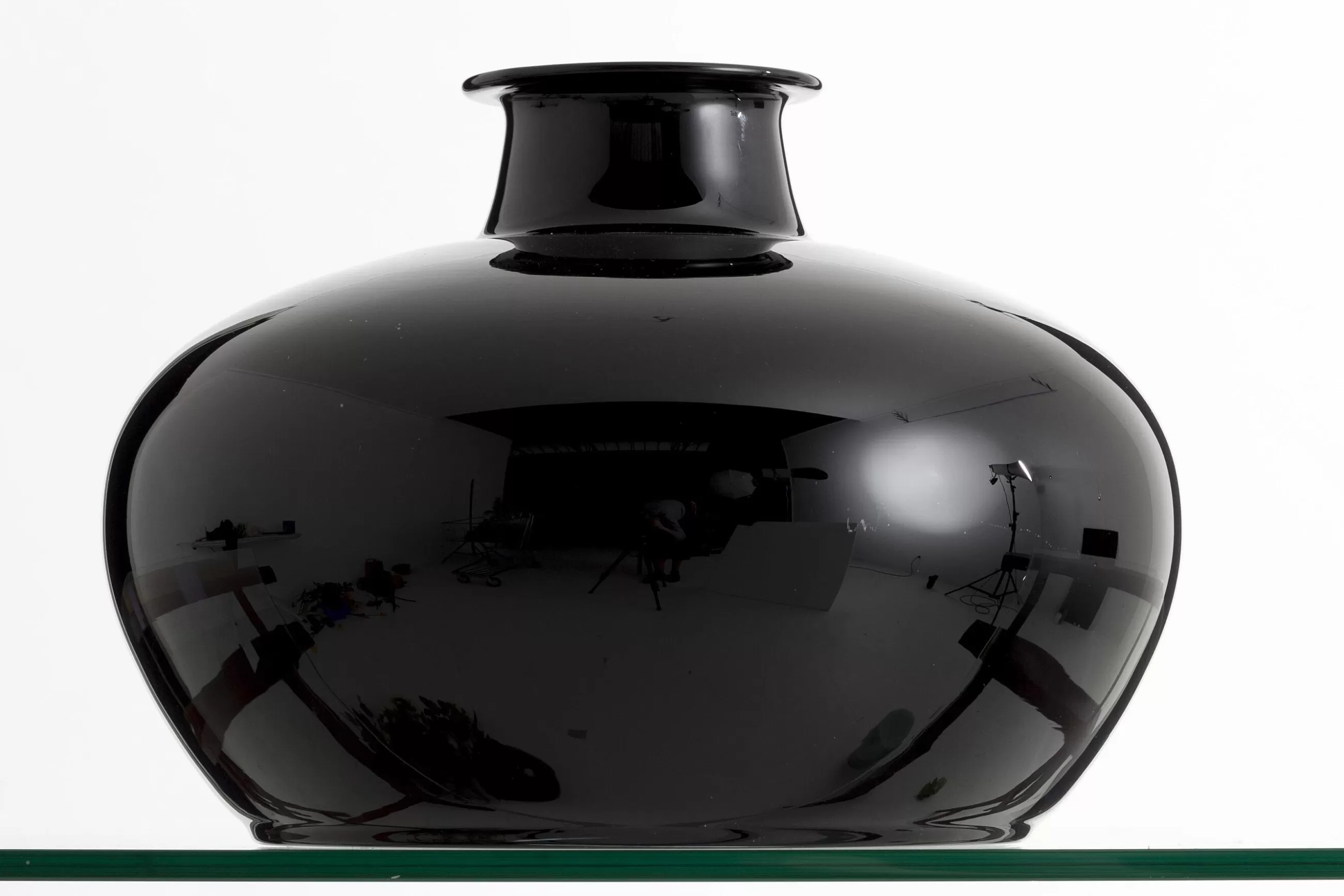 Chiaz, Vase, Glass, Black^Flamant Best