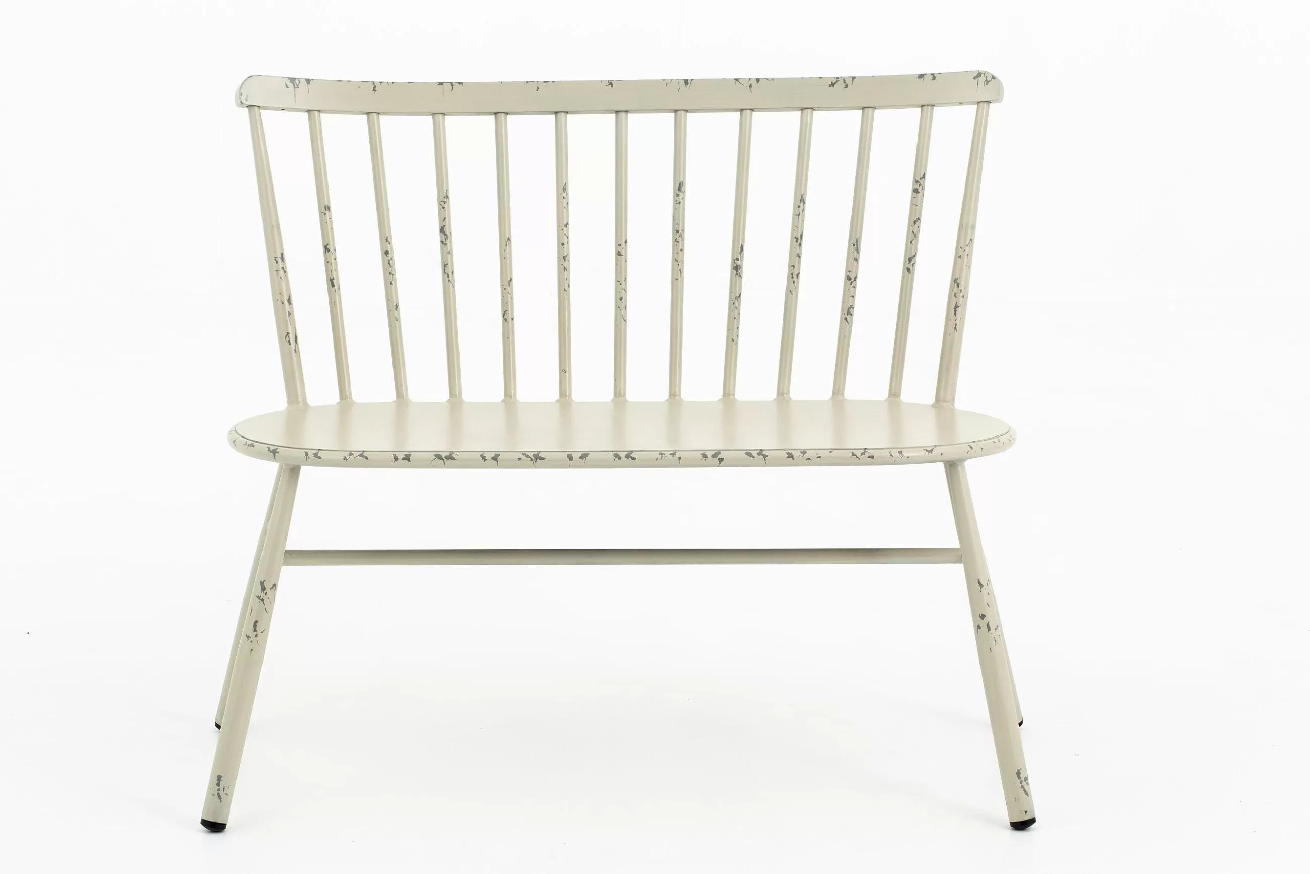 Claire, Garden Bench, Retro White^Flamant New