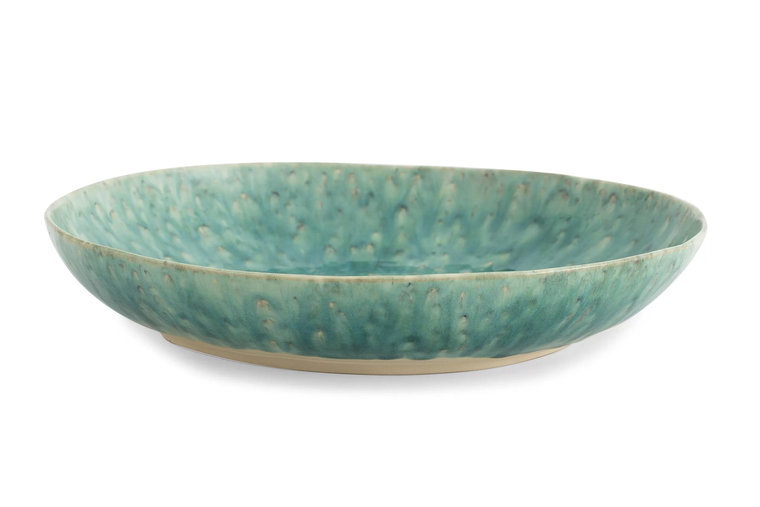 Cresta, Serving Bowl, Ceramic, Turquoise, Round, 37Cm^Flamant Online