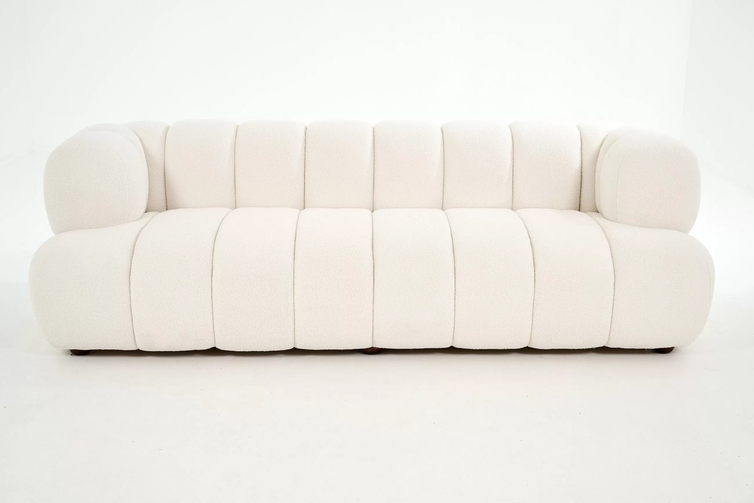 Dallas, Sofa, White, Boucle, 3 Seater^Flamant Shop