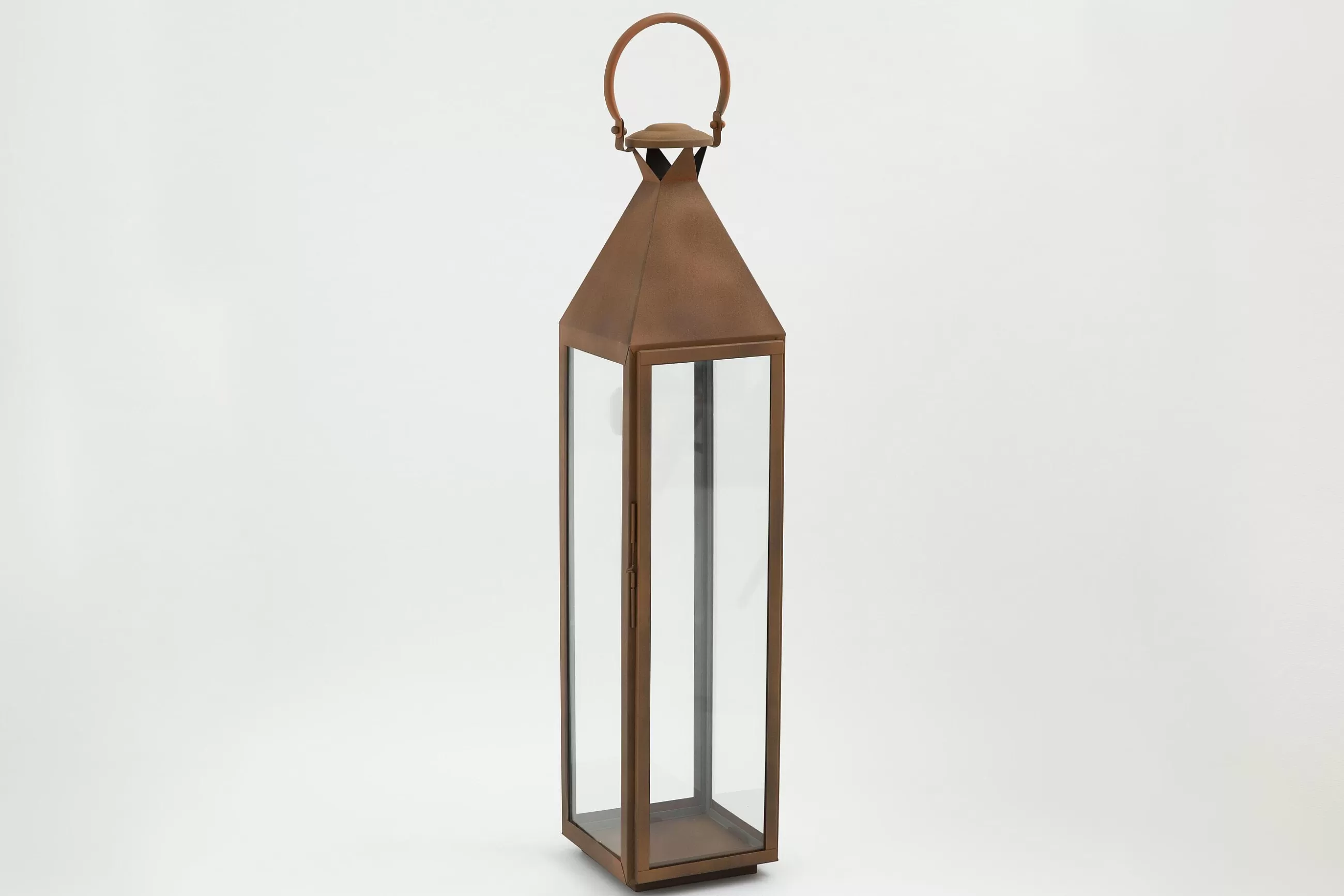 Ellis, Lantern, Iron And Glass, Rust, Xl^Flamant Online