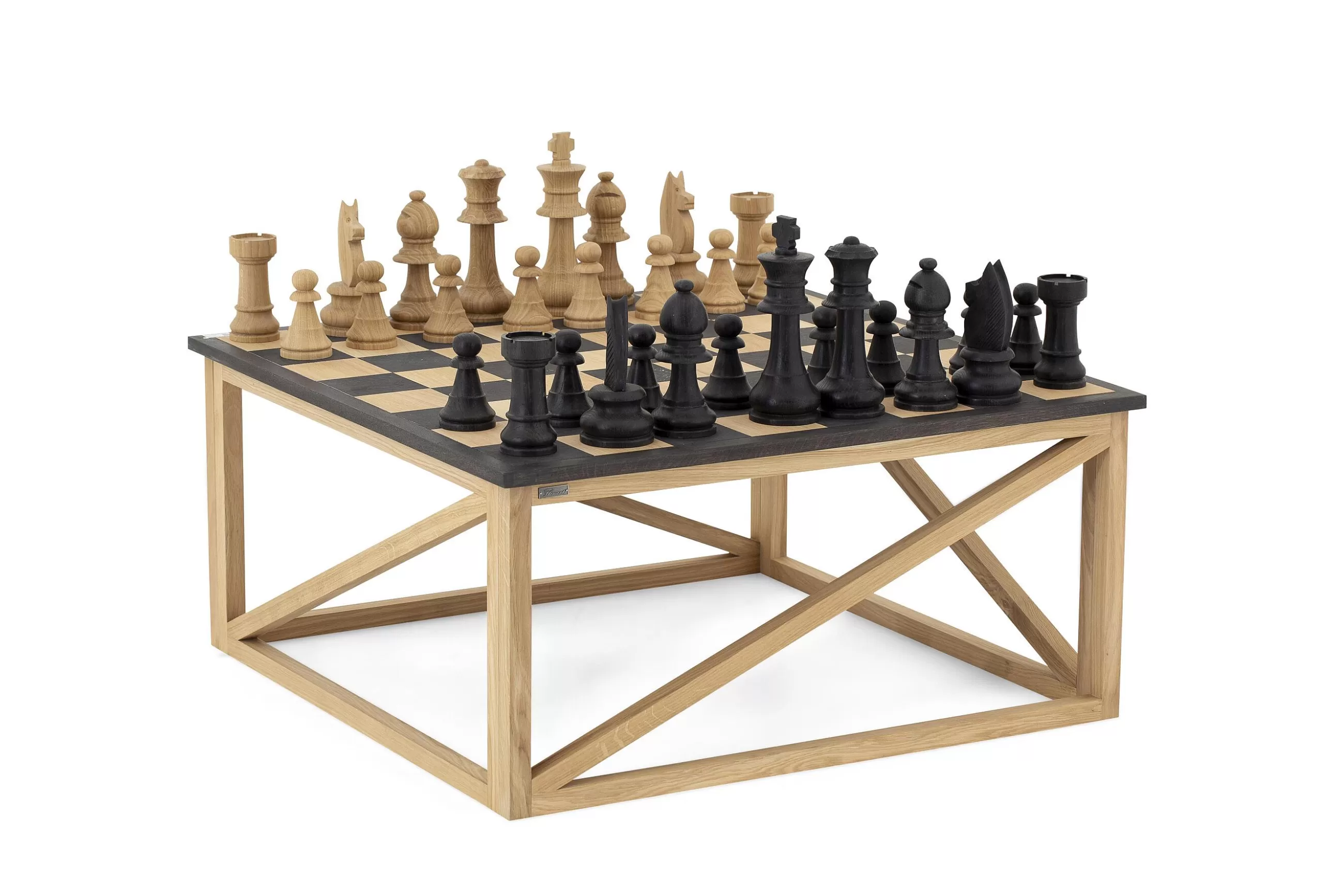 Flanders, Chessboard Base, Oak^Flamant Clearance