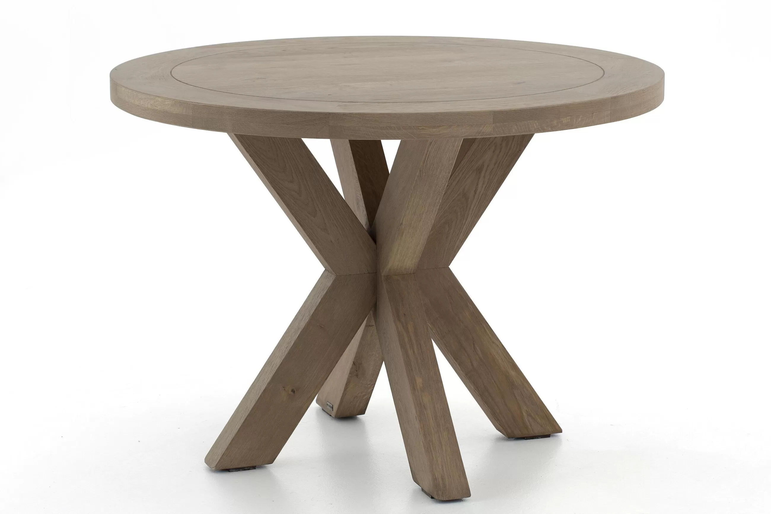 Forino, Dining Table, Weathered Oak, Round, 110 Cm^Flamant Discount