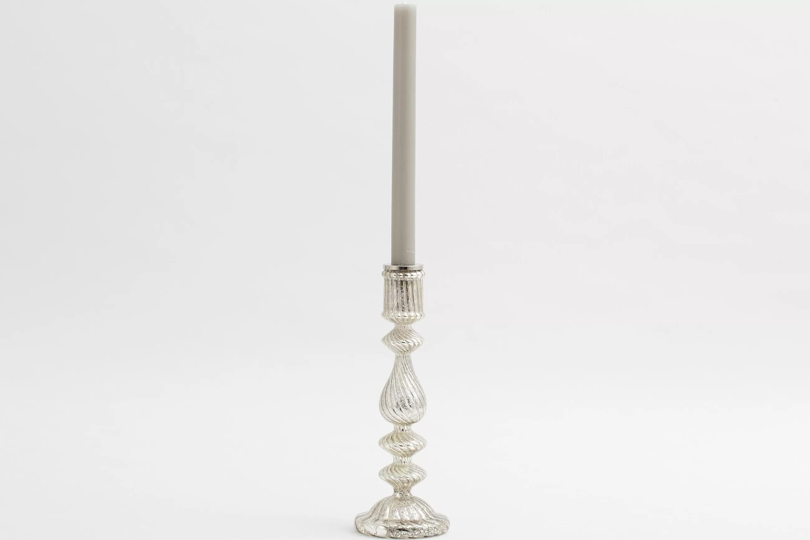 Gideon, Candlestick, Mercury Glass, L^Flamant Best Sale