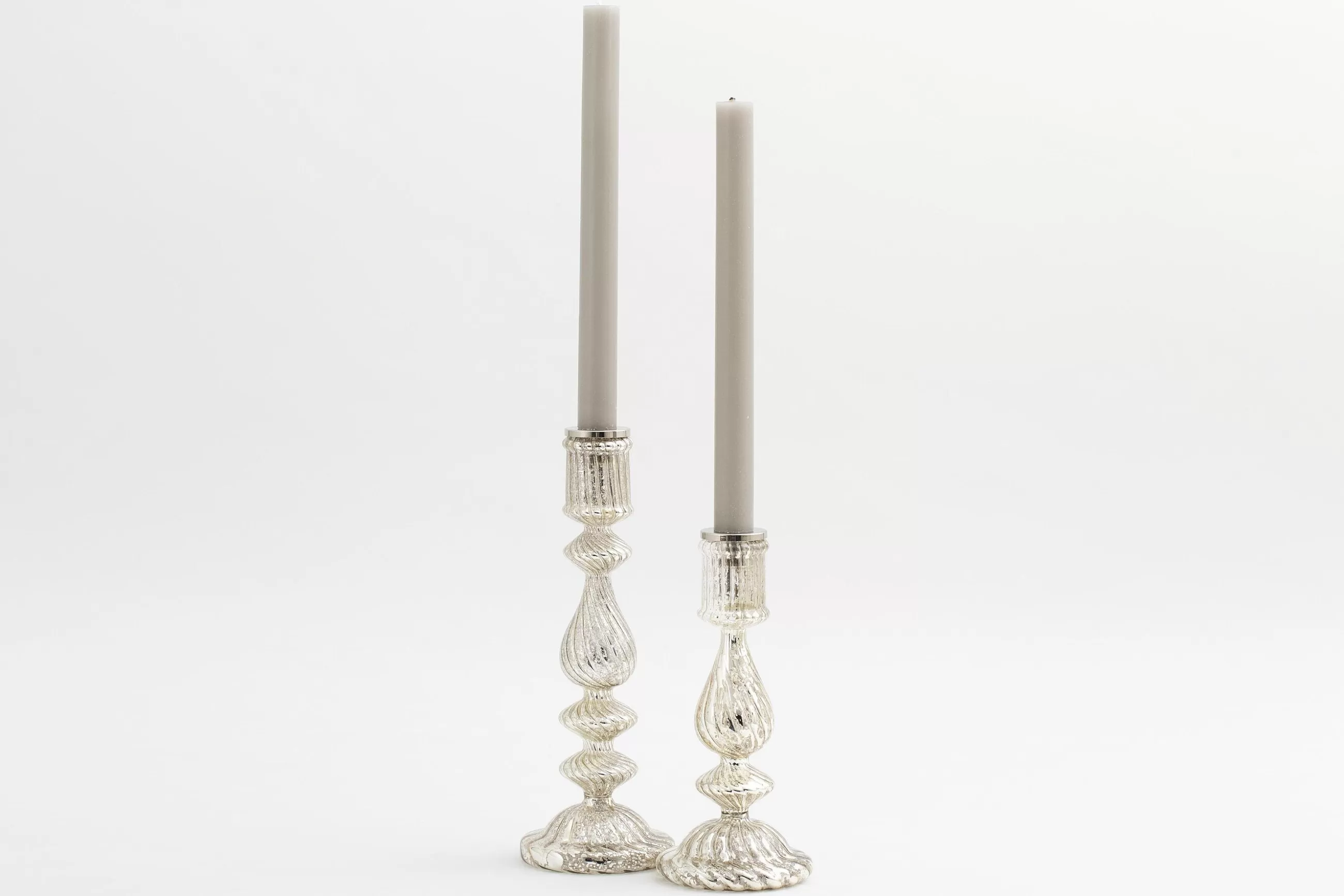 Gideon, Candlestick, Mercury Glass, S^Flamant Fashion