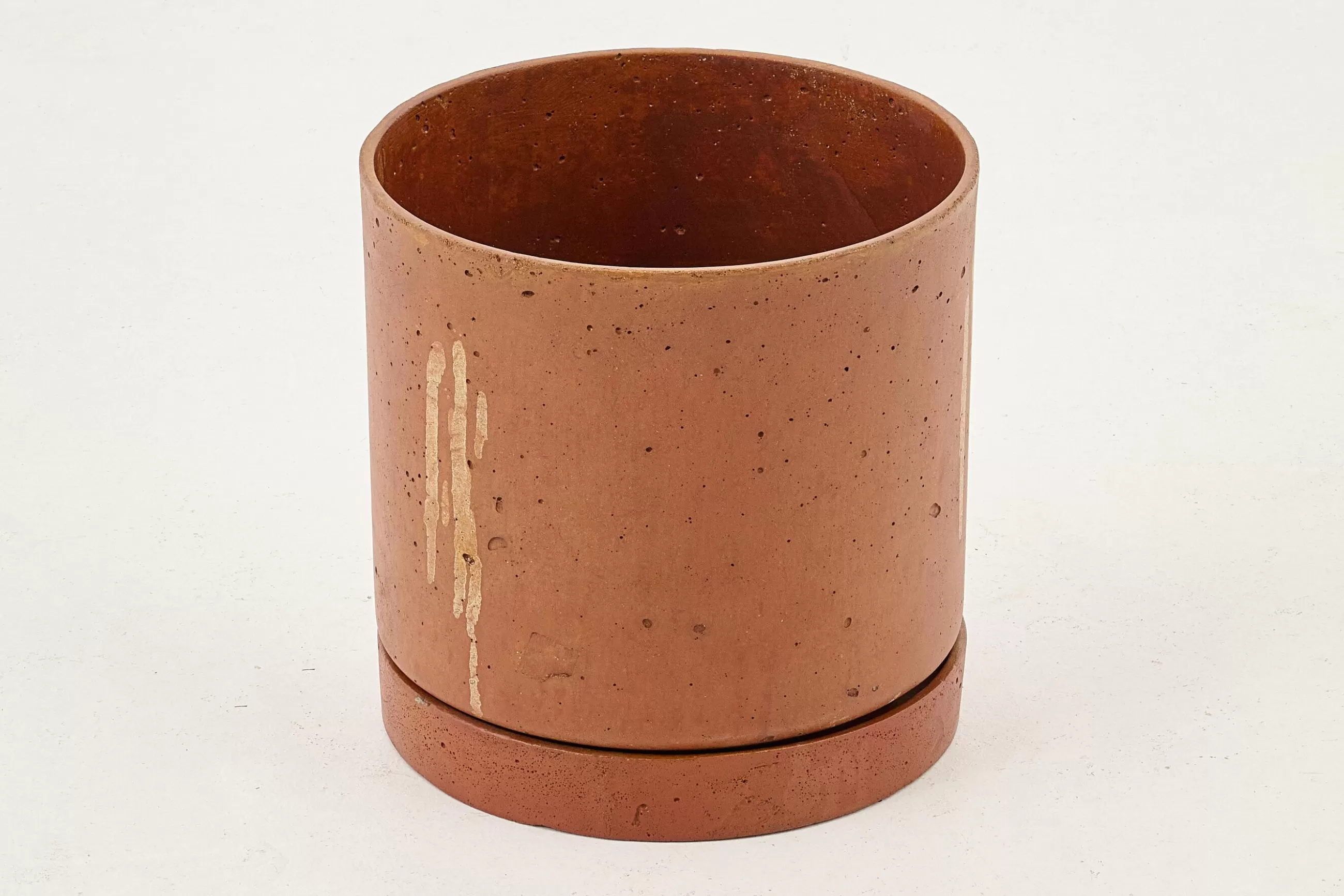 Gregg, Planter, Rust, With Saucer, S^Flamant Cheap