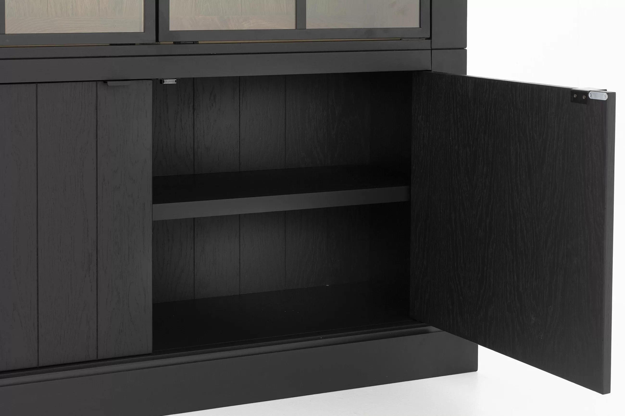 Iron Jason, Cabinet, Black, Oak, 3 Iron Doors^Flamant Outlet