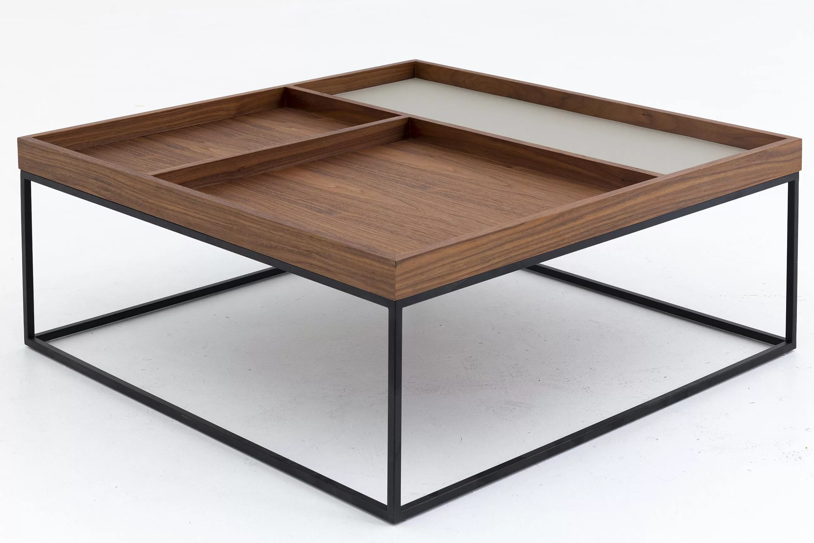 Jalon, Coffee Table, Square, Wood And Metal^Flamant Fashion