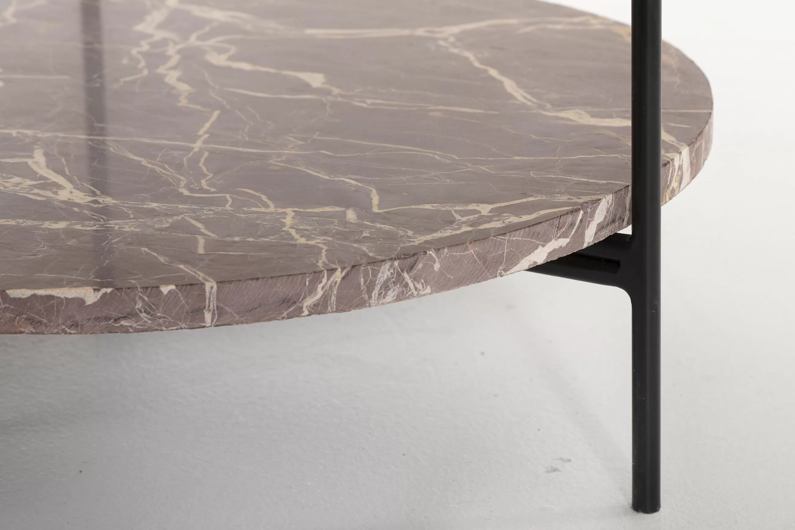 Karina, Coffee Table, Marble And Metal, Red^Flamant Flash Sale