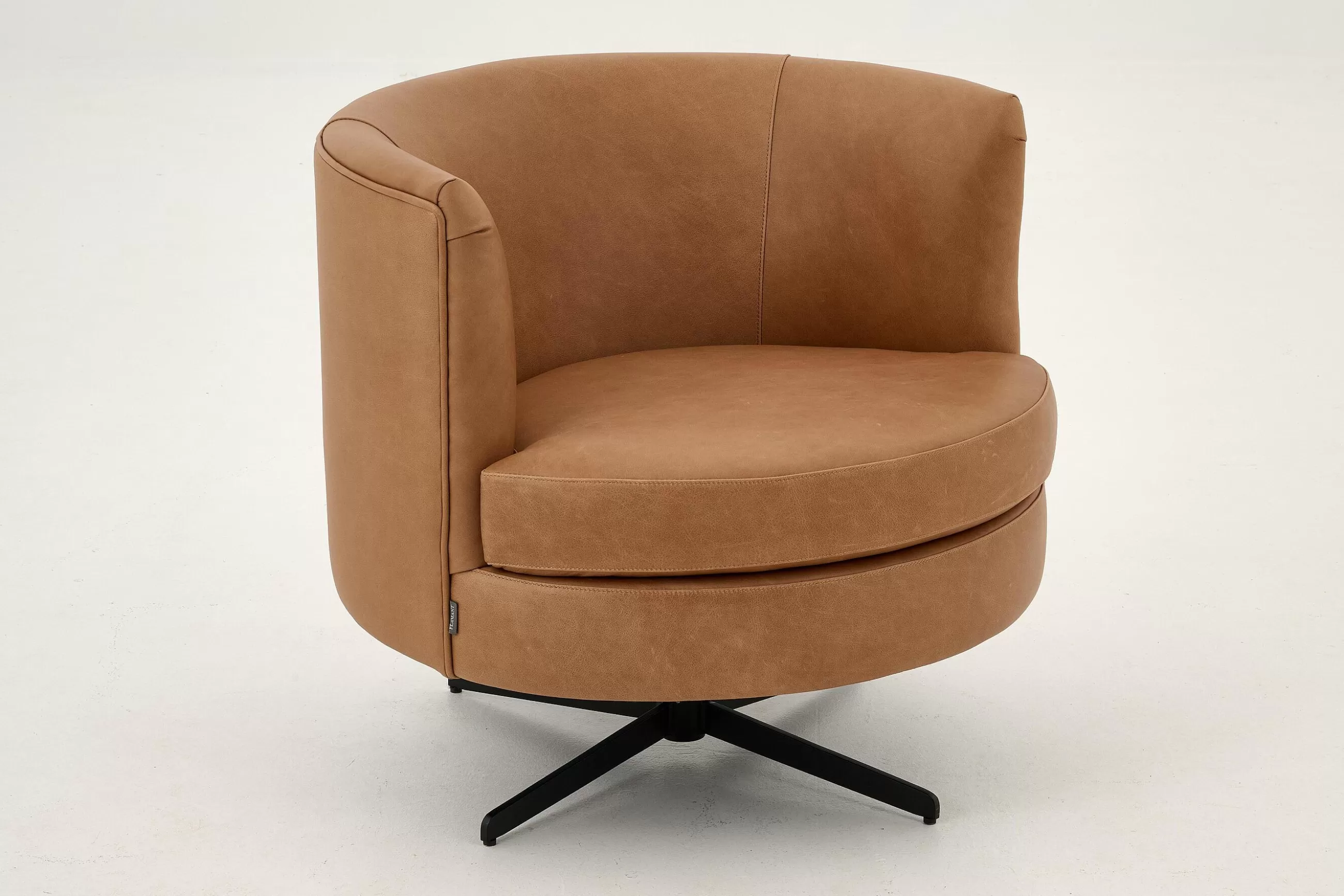 Marchetti, Armchair, Leather Cognoac, Rotatable^Flamant Shop