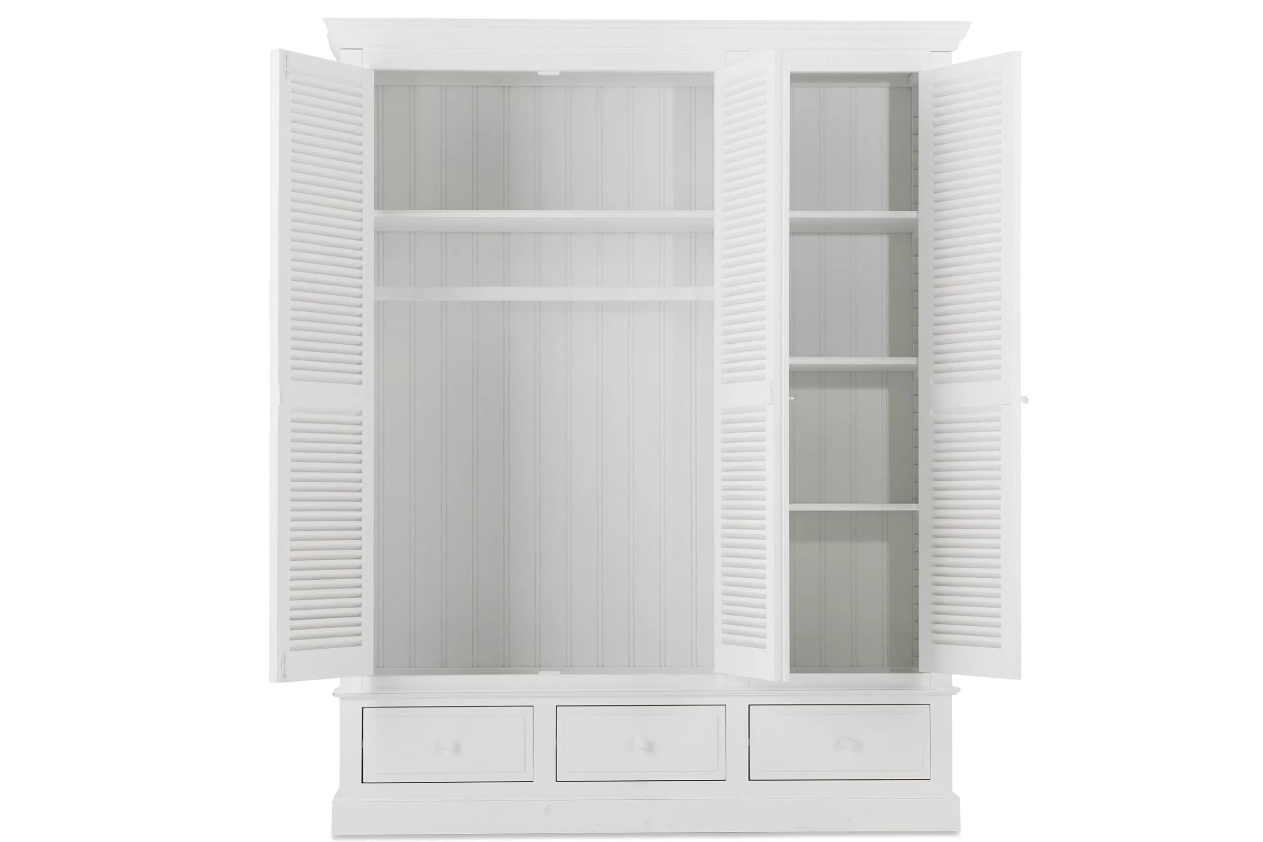 Marie, Wardrobe, White, 3 Doors^Flamant Cheap