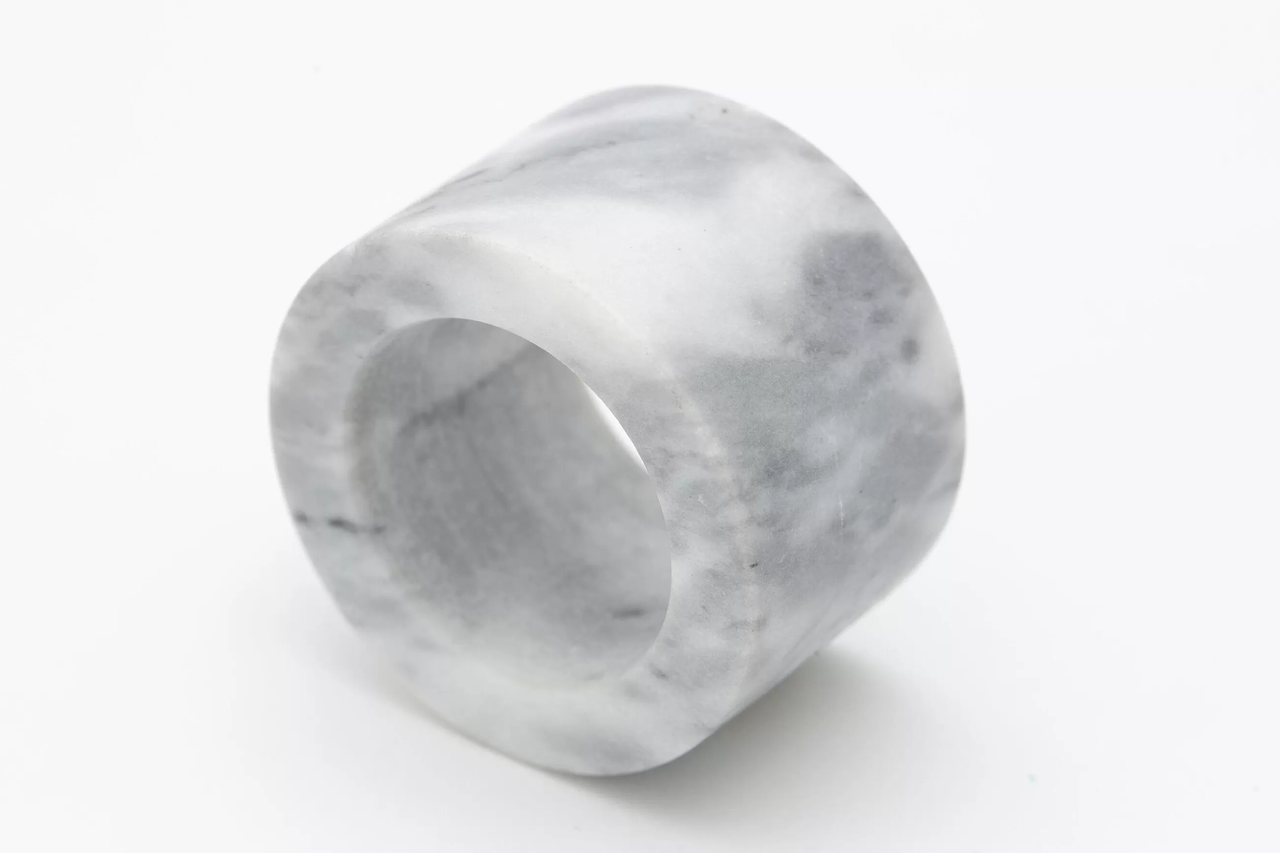 Maureen, Napkin Ring, Marble, White^Flamant Best Sale