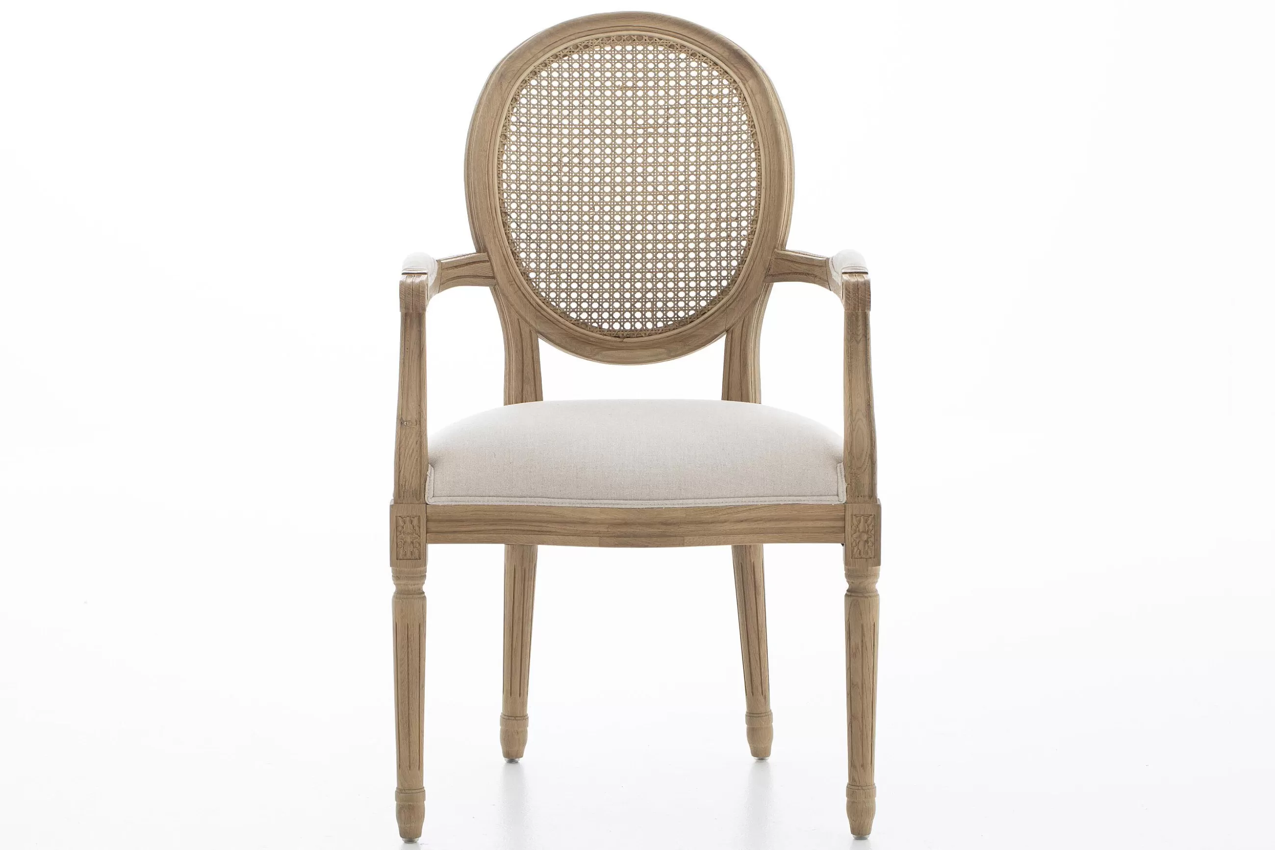 Medy, Armchair, Oak, Natural Linen^Flamant Cheap