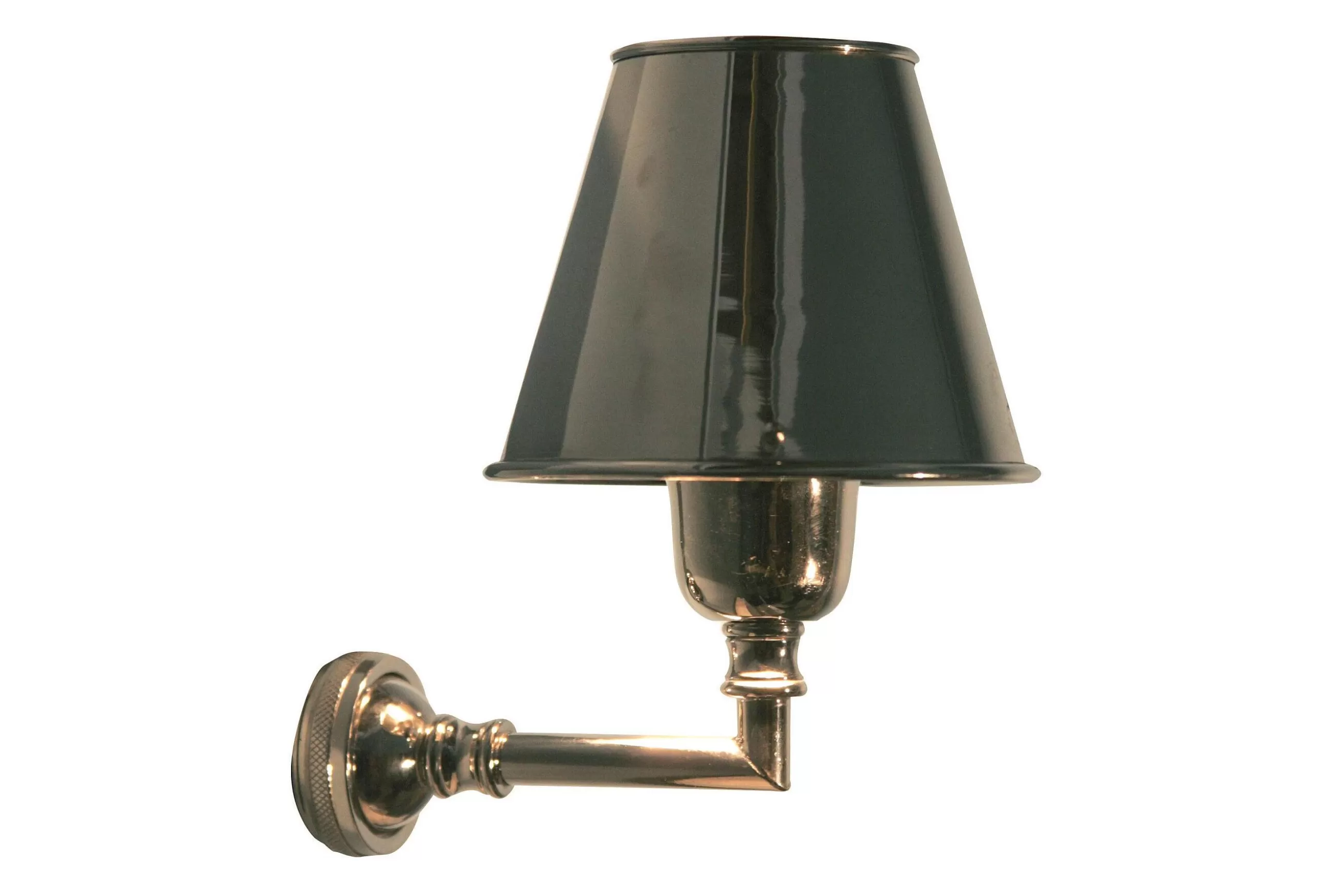 Nina, Wall Lamp, With Shade, Brass And Nickel^Flamant New