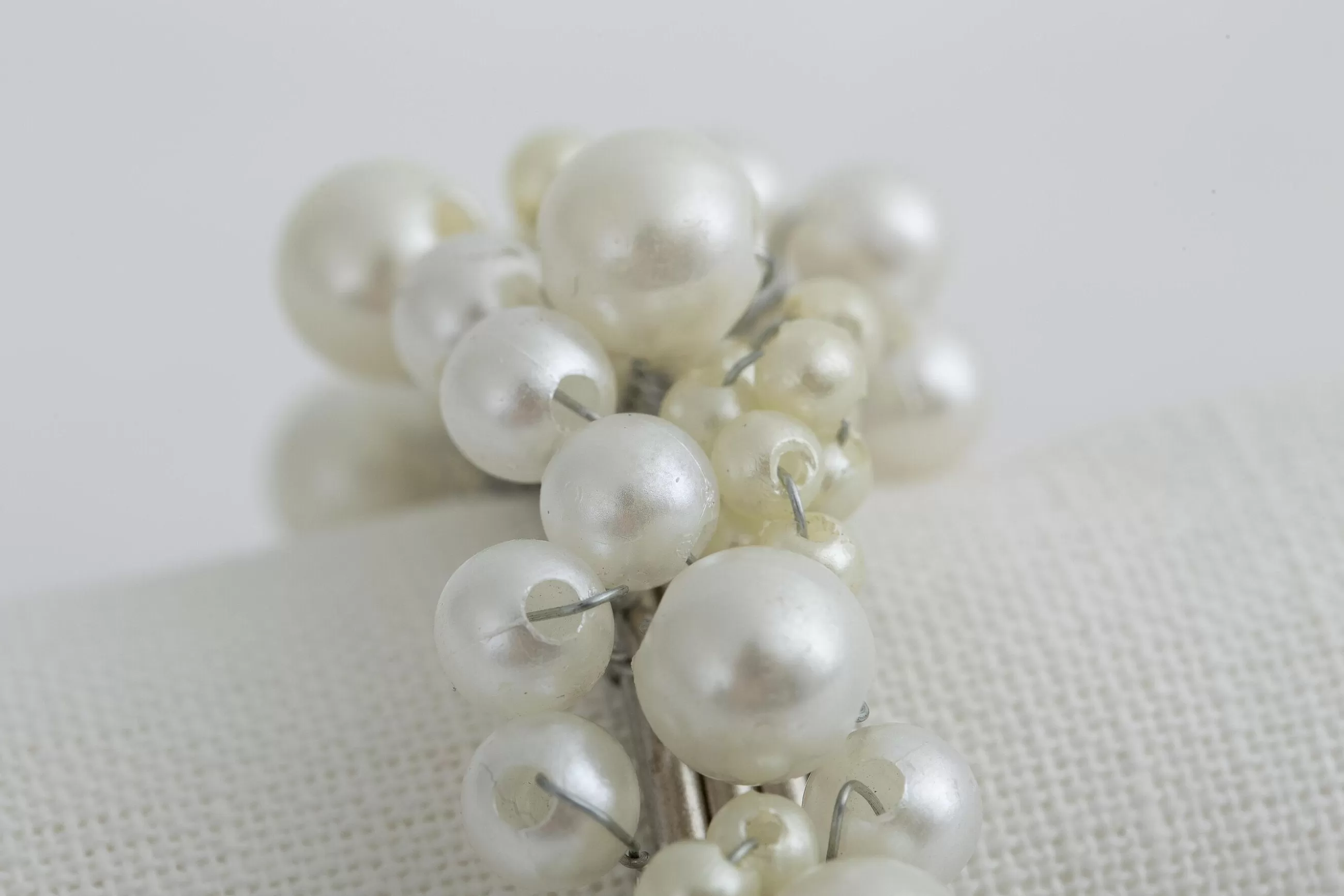 Osaka, Napkin Ring, Beads, Ivory^Flamant Flash Sale