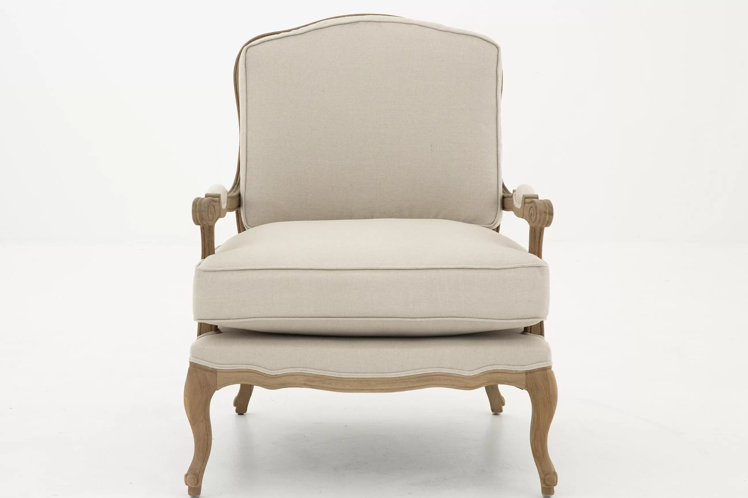 Sally, Armchair, Natural Linen^Flamant Shop