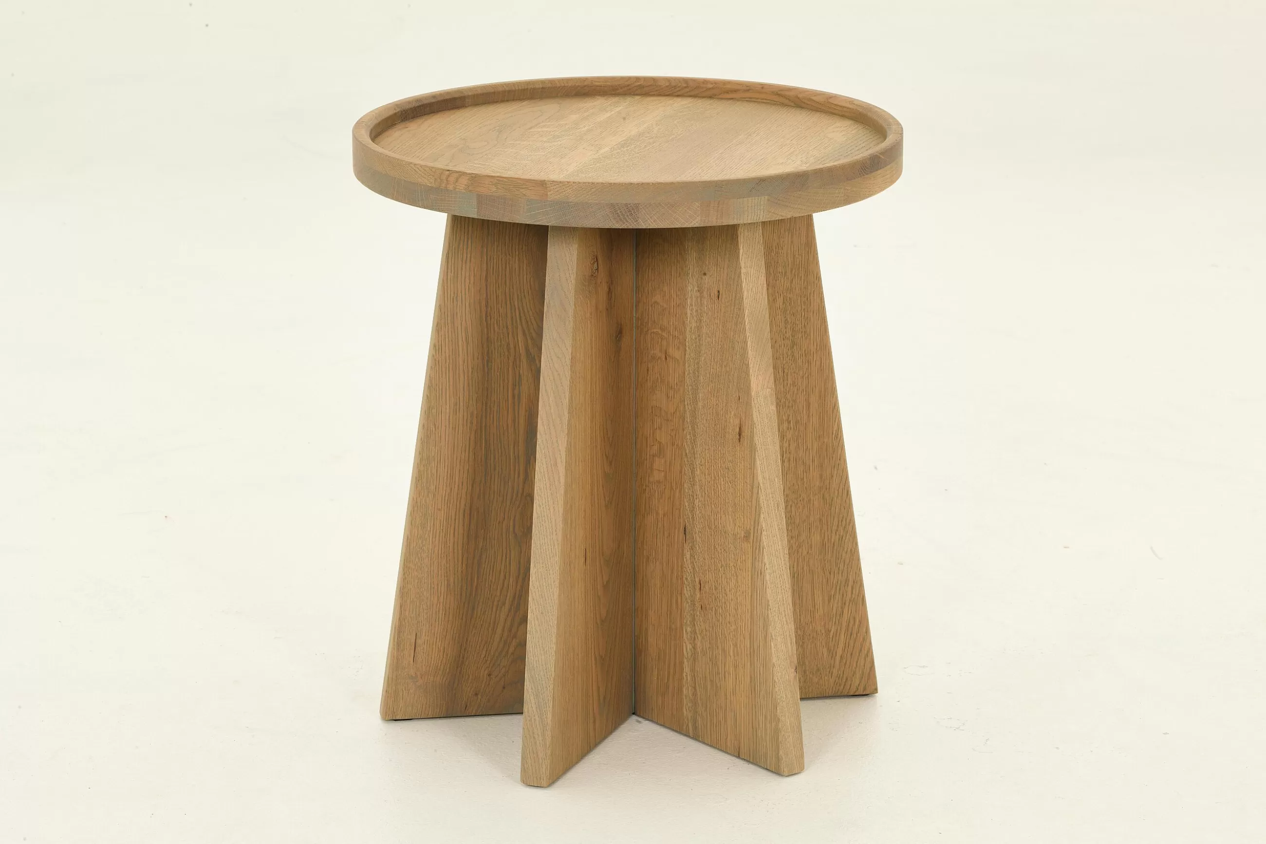 Silver, Side Table, Weathered Oak, Round^Flamant Store