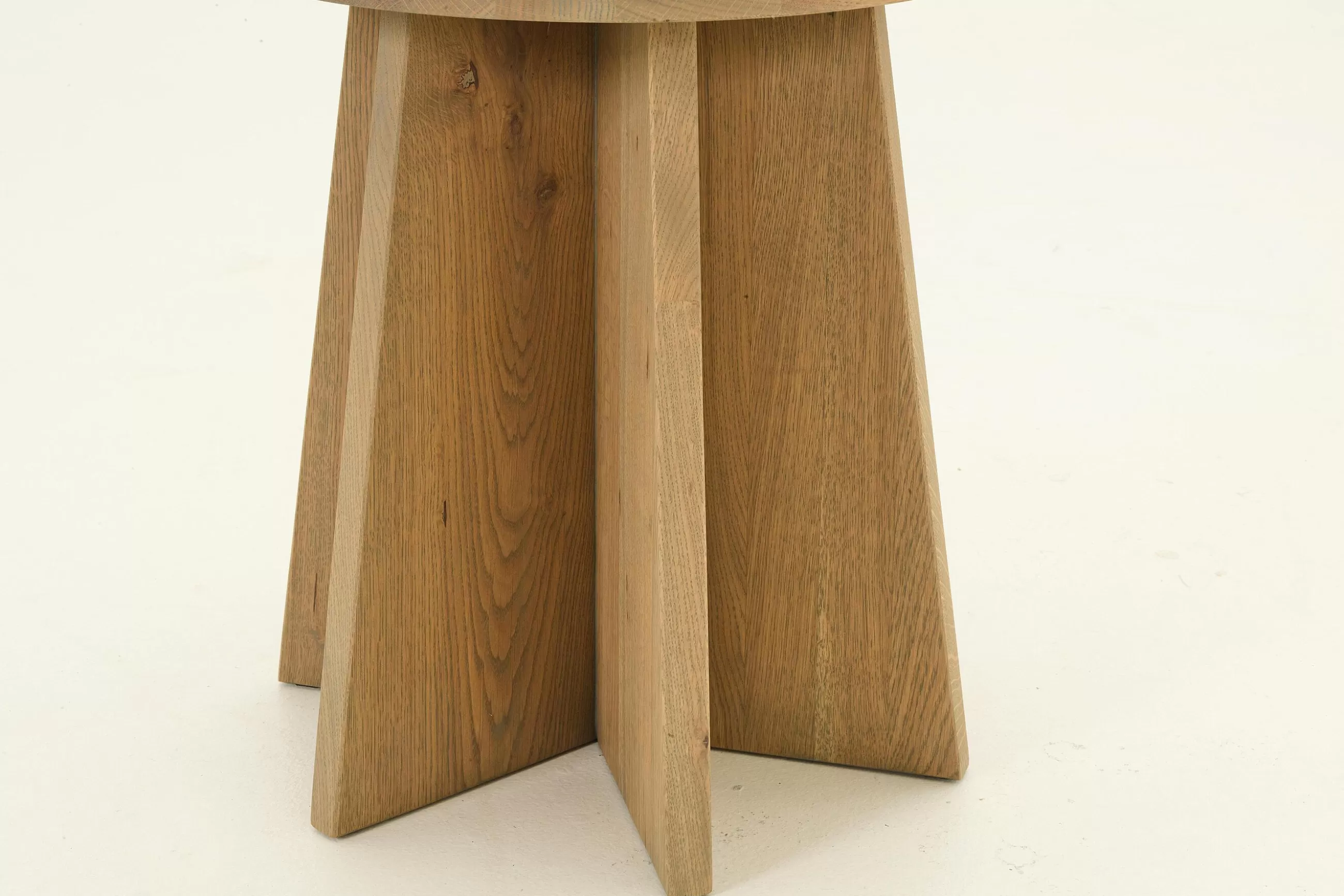 Silver, Side Table, Weathered Oak, Round^Flamant Store