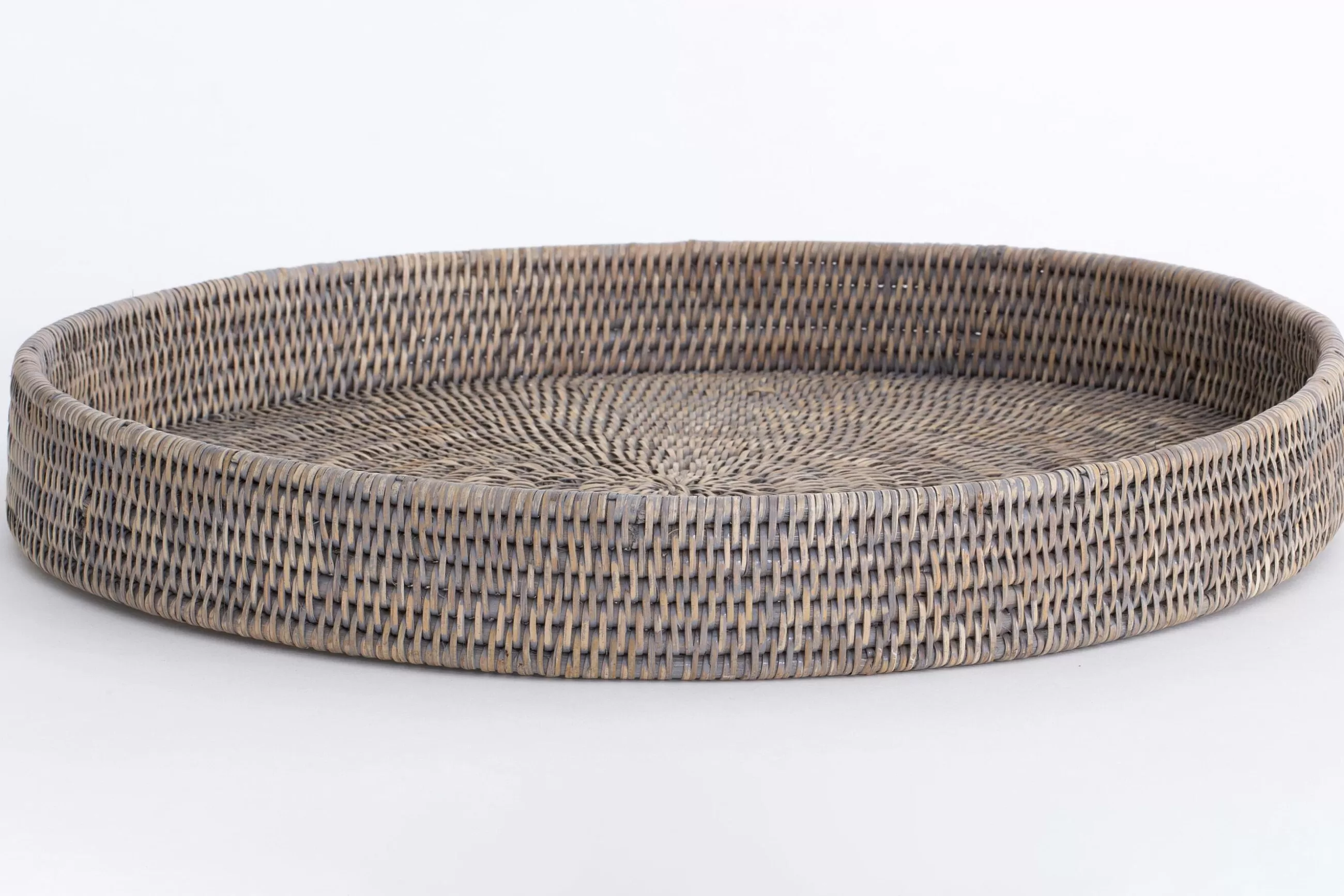 Togo, Tray, Round, Reed, Grey, 48Cm^Flamant Discount